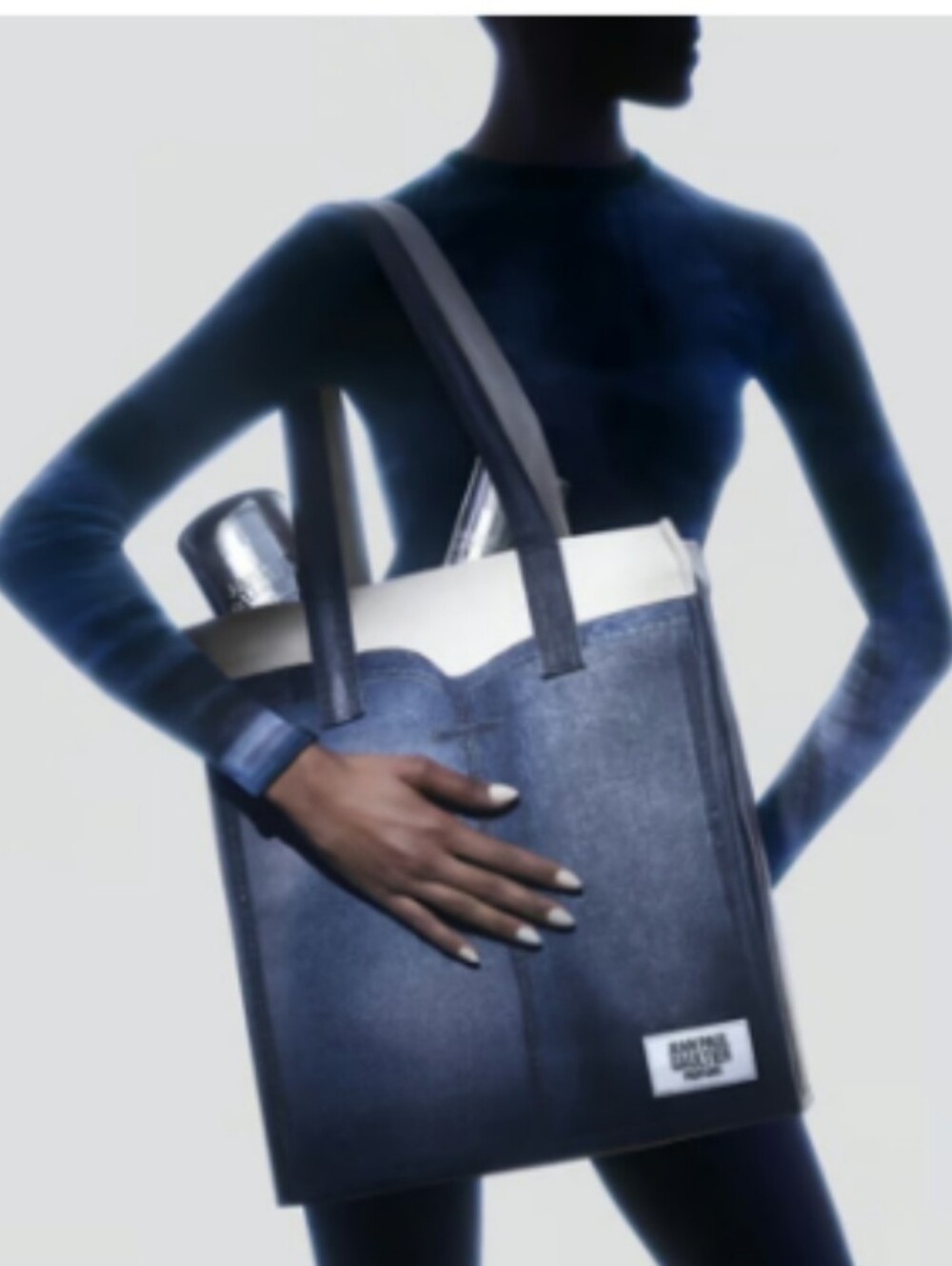 Jean Paul Gualtier Parfums Denim Canvas Tote Bag